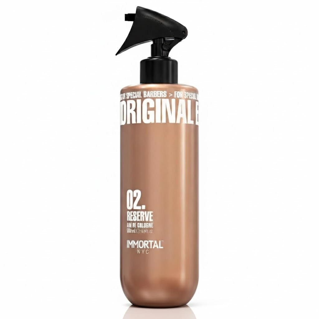 Immortal NYC Reserve New York, Aftershave Spray Body/Face Men's Cologne, 13.5 oz / 400 ml, Barbers, Softens Skin, Refreshes, Revitalizes and Relieves Face and Skin, Moisturizing Formula After Shaving