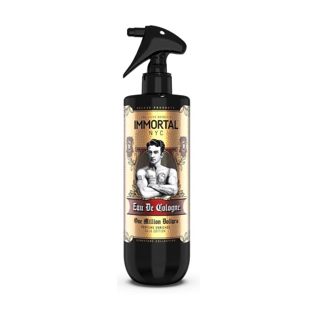 Immortal NYC Reserve New York, Aftershave Spray Body/Face Men's Cologne, 13.5 oz / 400 ml, Barbers, Softens Skin, Refreshes, Revitalizes and Relieves Face and Skin, Moisturizing Formula After Shaving