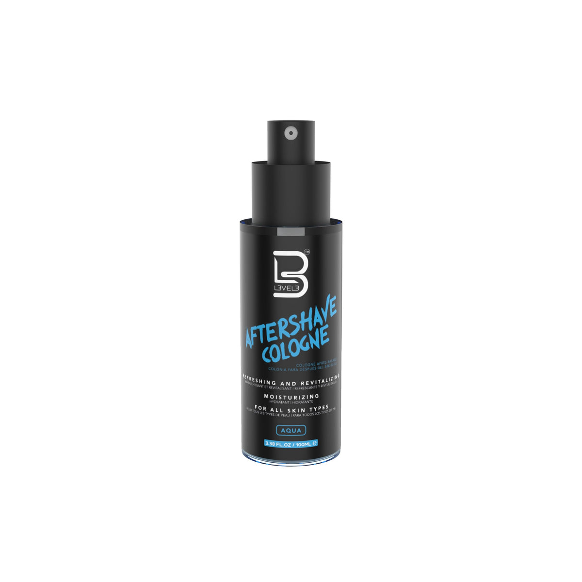 L3 Level 3 Aftershave Cologne Spray for Men, Aqua, 13.5 fl oz