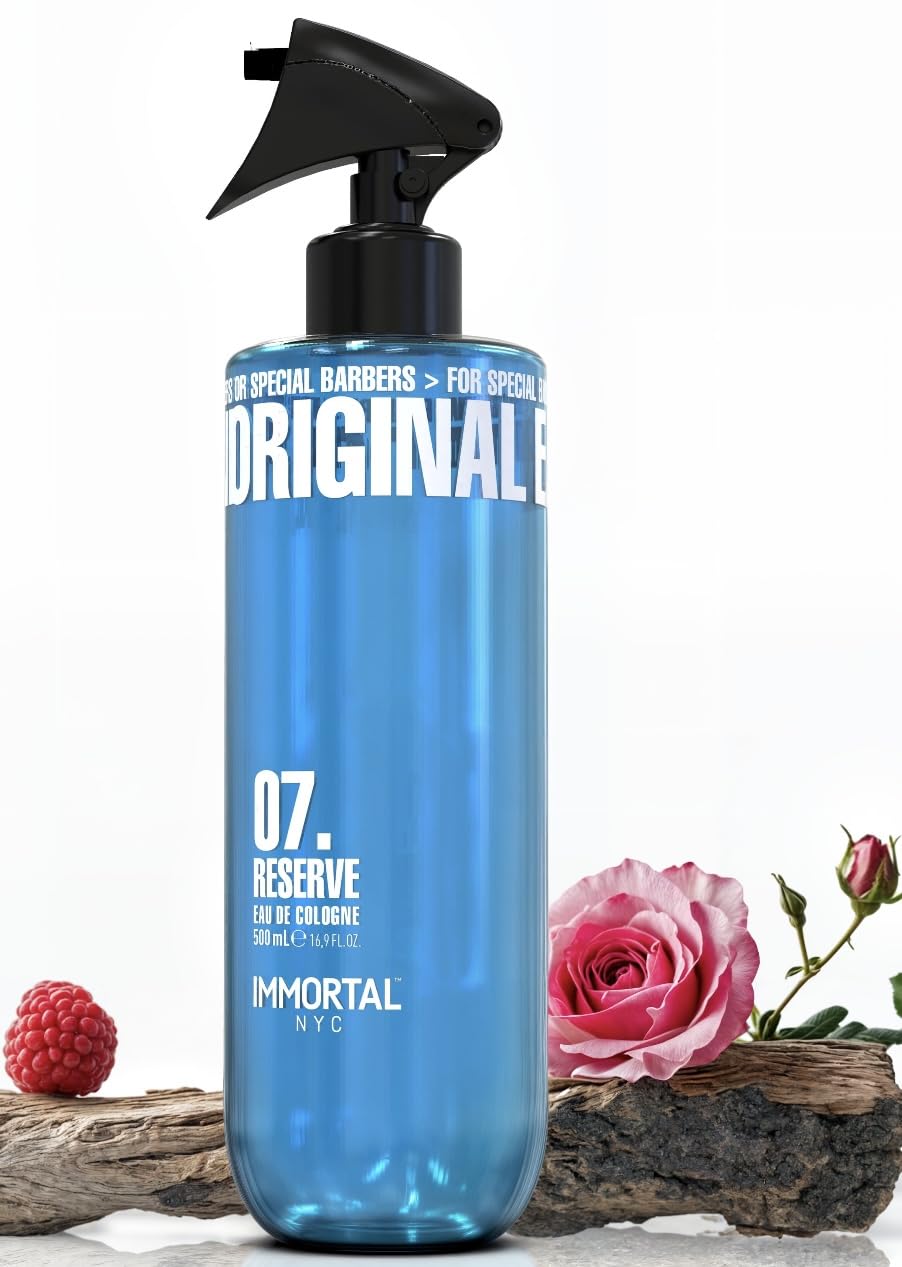 Immortal NYC Reserve New York, Aftershave Spray Body/Face Men's Cologne, 13.5 oz / 400 ml, Barbers, Softens Skin, Refreshes, Revitalizes and Relieves Face and Skin, Moisturizing Formula After Shaving