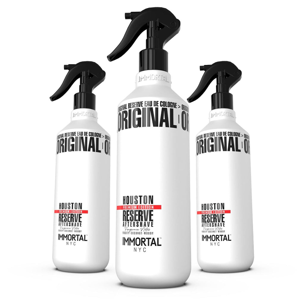 Immortal NYC Reserve New York, Aftershave Spray Body/Face Men's Cologne, 13.5 oz / 400 ml, Barbers, Softens Skin, Refreshes, Revitalizes and Relieves Face and Skin, Moisturizing Formula After Shaving