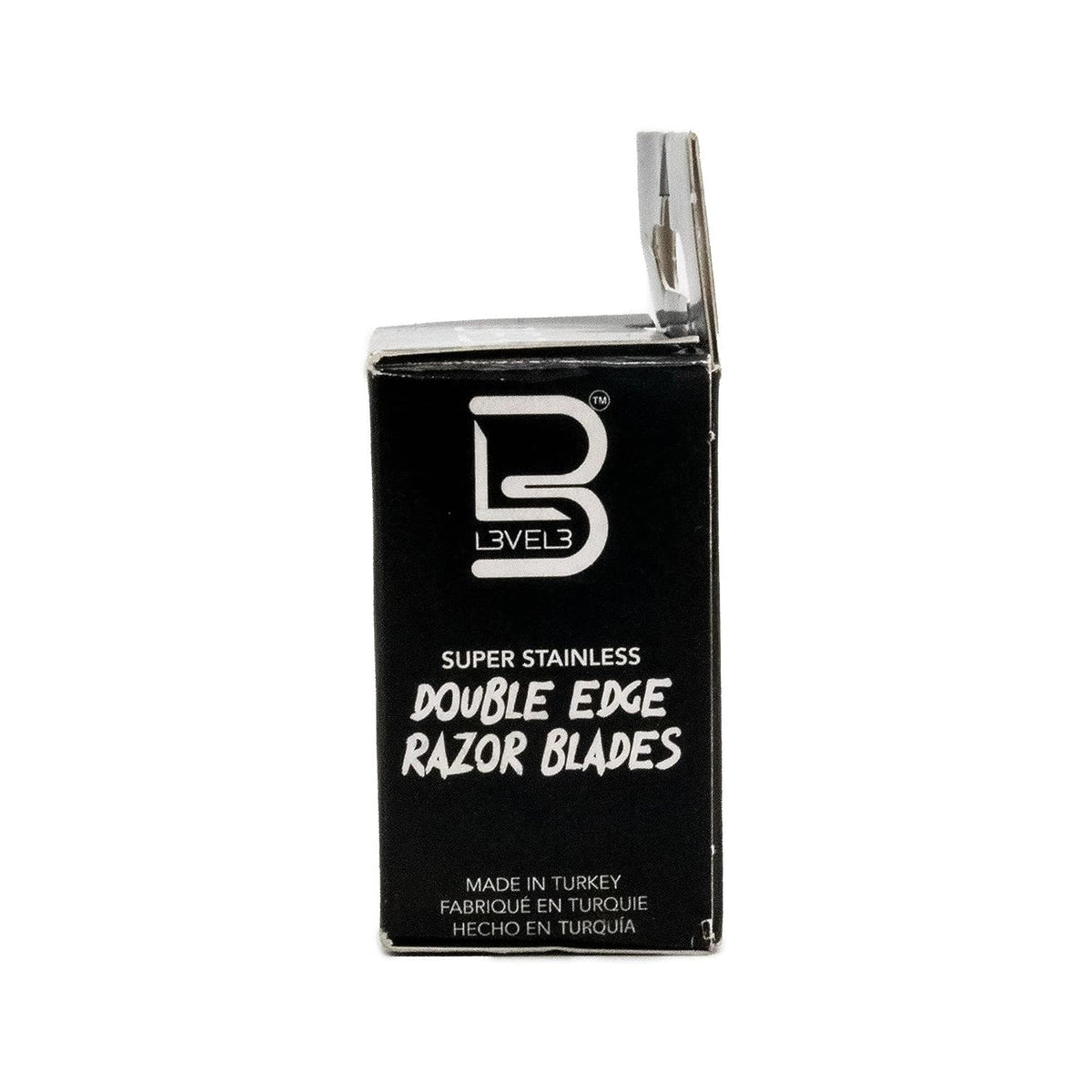 L3 Level 3 Double Edge Razor Blades,Platinum-Coated, Close Shave, 100 Count