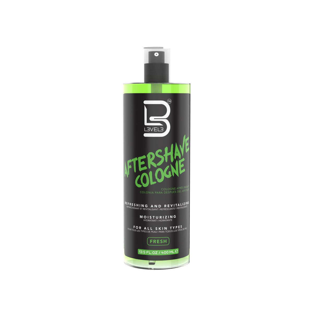 L3 Level 3 Aftershave Cologne Spray for Men, Aqua, 13.5 fl oz