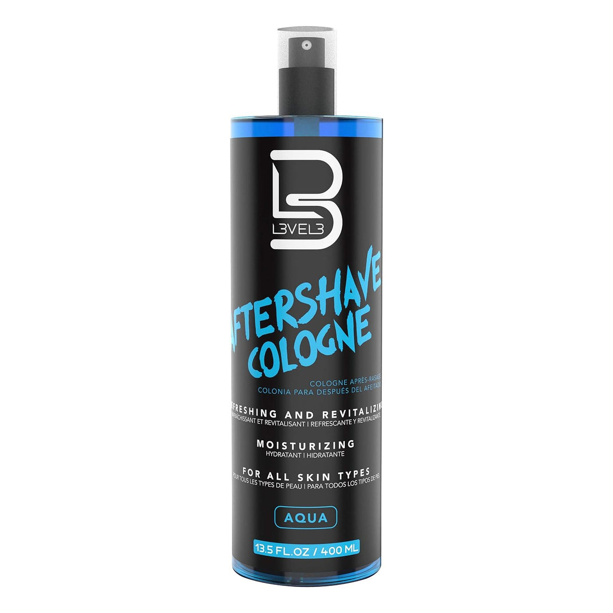 L3 Level 3 Aftershave Cologne Spray for Men, Aqua, 13.5 fl oz
