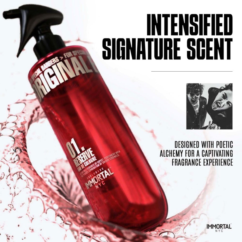 Immortal NYC Reserve New York, Aftershave Spray Body/Face Men's Cologne, 13.5 oz / 400 ml, Barbers, Softens Skin, Refreshes, Revitalizes and Relieves Face and Skin, Moisturizing Formula After Shaving
