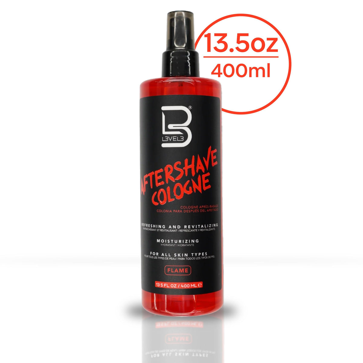 L3 Level 3 Aftershave Cologne Spray for Men, Aqua, 13.5 fl oz
