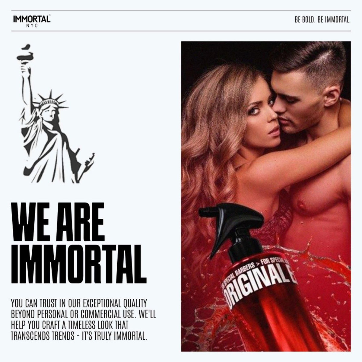 Immortal NYC Reserve New York, Aftershave Spray Body/Face Men's Cologne, 13.5 oz / 400 ml, Barbers, Softens Skin, Refreshes, Revitalizes and Relieves Face and Skin, Moisturizing Formula After Shaving