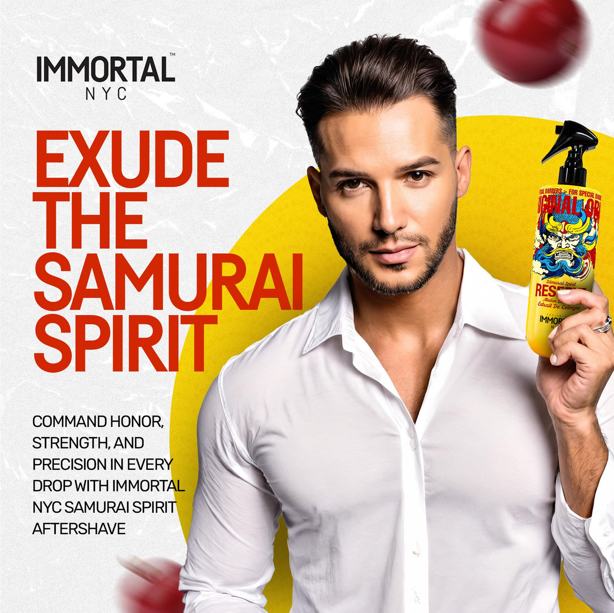 Immortal NYC Reserve New York, Aftershave Spray Body/Face Men's Cologne, 13.5 oz / 400 ml, Barbers, Softens Skin, Refreshes, Revitalizes and Relieves Face and Skin, Moisturizing Formula After Shaving