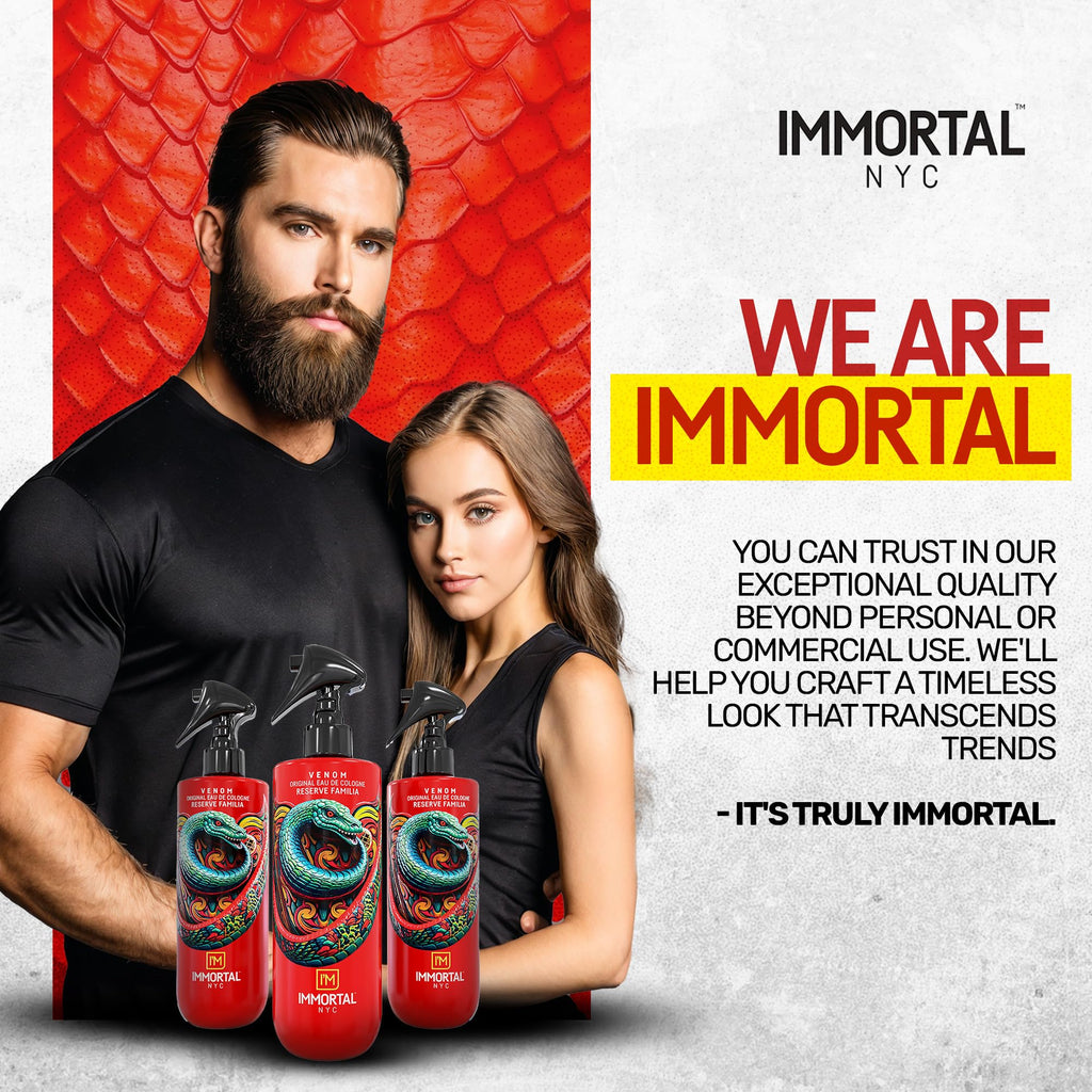 Immortal NYC Reserve New York, Aftershave Spray Body/Face Men's Cologne, 13.5 oz / 400 ml, Barbers, Softens Skin, Refreshes, Revitalizes and Relieves Face and Skin, Moisturizing Formula After Shaving