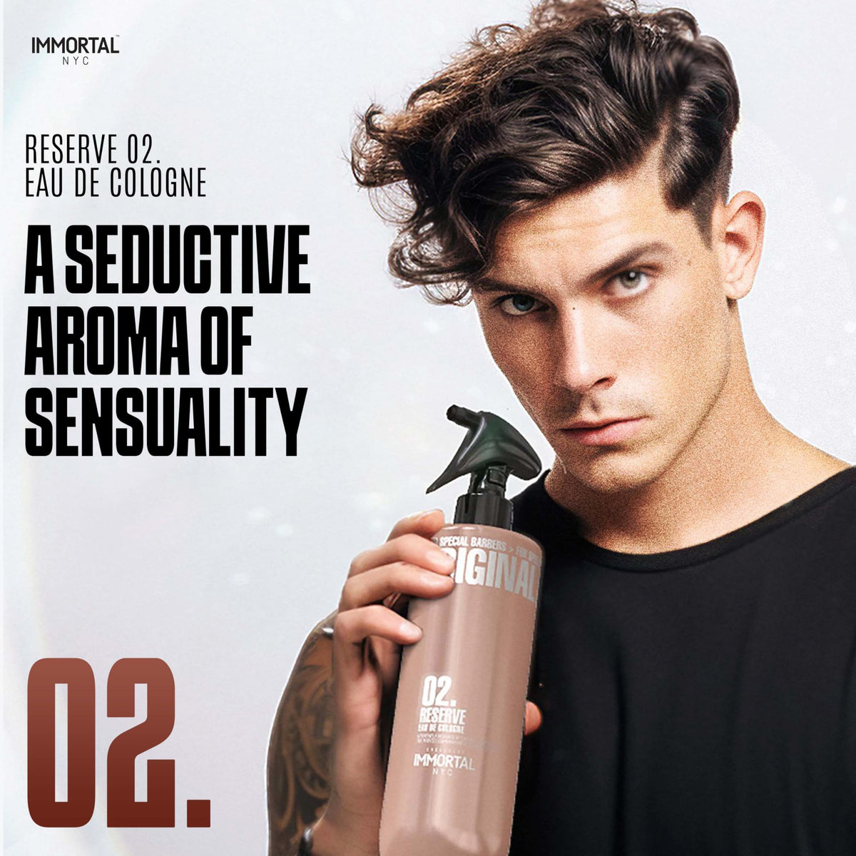 Immortal NYC Reserve New York, Aftershave Spray Body/Face Men's Cologne, 13.5 oz / 400 ml, Barbers, Softens Skin, Refreshes, Revitalizes and Relieves Face and Skin, Moisturizing Formula After Shaving