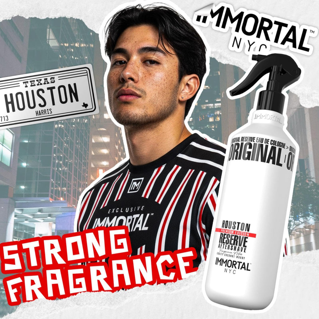 Immortal NYC Reserve New York, Aftershave Spray Body/Face Men's Cologne, 13.5 oz / 400 ml, Barbers, Softens Skin, Refreshes, Revitalizes and Relieves Face and Skin, Moisturizing Formula After Shaving