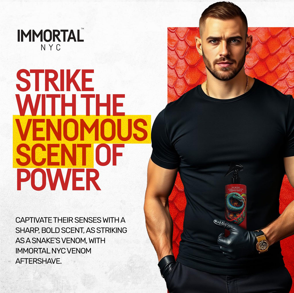 Immortal NYC Reserve New York, Aftershave Spray Body/Face Men's Cologne, 13.5 oz / 400 ml, Barbers, Softens Skin, Refreshes, Revitalizes and Relieves Face and Skin, Moisturizing Formula After Shaving