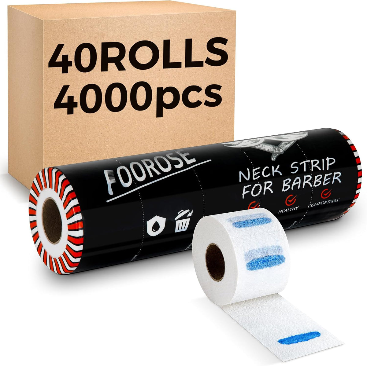 Neck Strips for Barber Shop (4000 Count Bulk Supply)