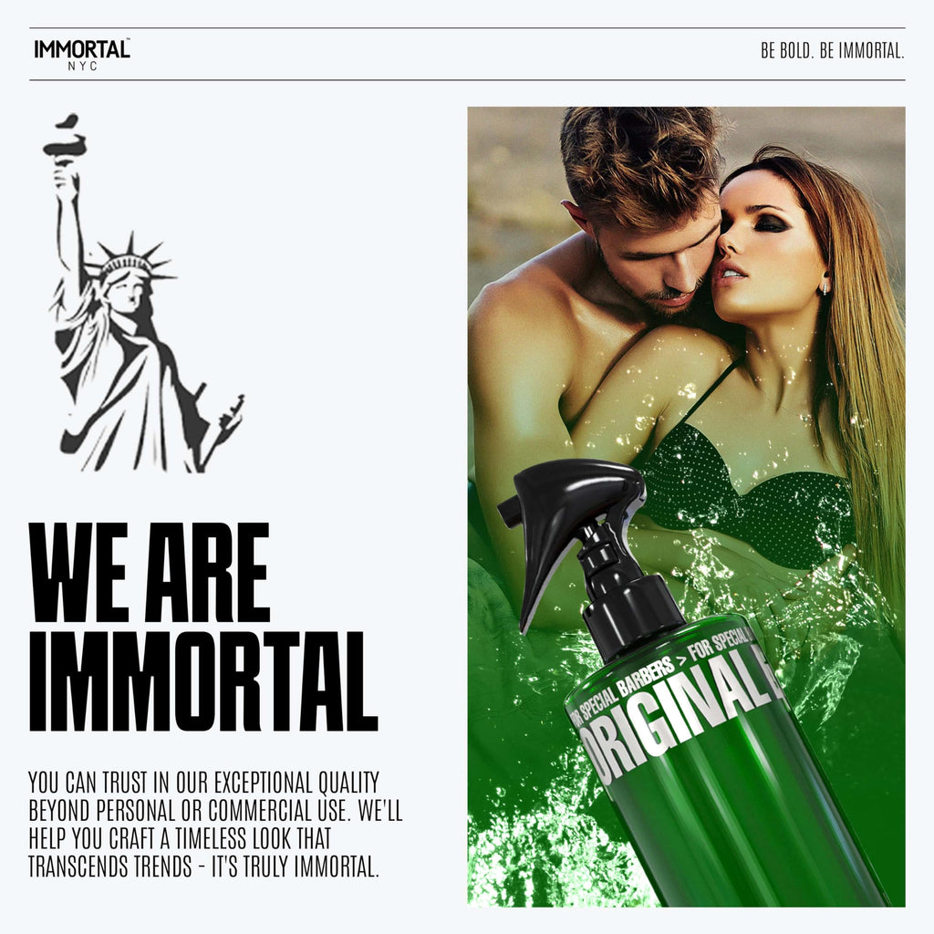 Immortal NYC Reserve New York, Aftershave Spray Body/Face Men's Cologne, 13.5 oz / 400 ml, Barbers, Softens Skin, Refreshes, Revitalizes and Relieves Face and Skin, Moisturizing Formula After Shaving