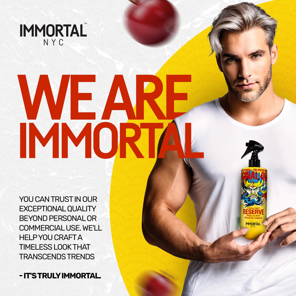Immortal NYC Reserve New York, Aftershave Spray Body/Face Men's Cologne, 13.5 oz / 400 ml, Barbers, Softens Skin, Refreshes, Revitalizes and Relieves Face and Skin, Moisturizing Formula After Shaving
