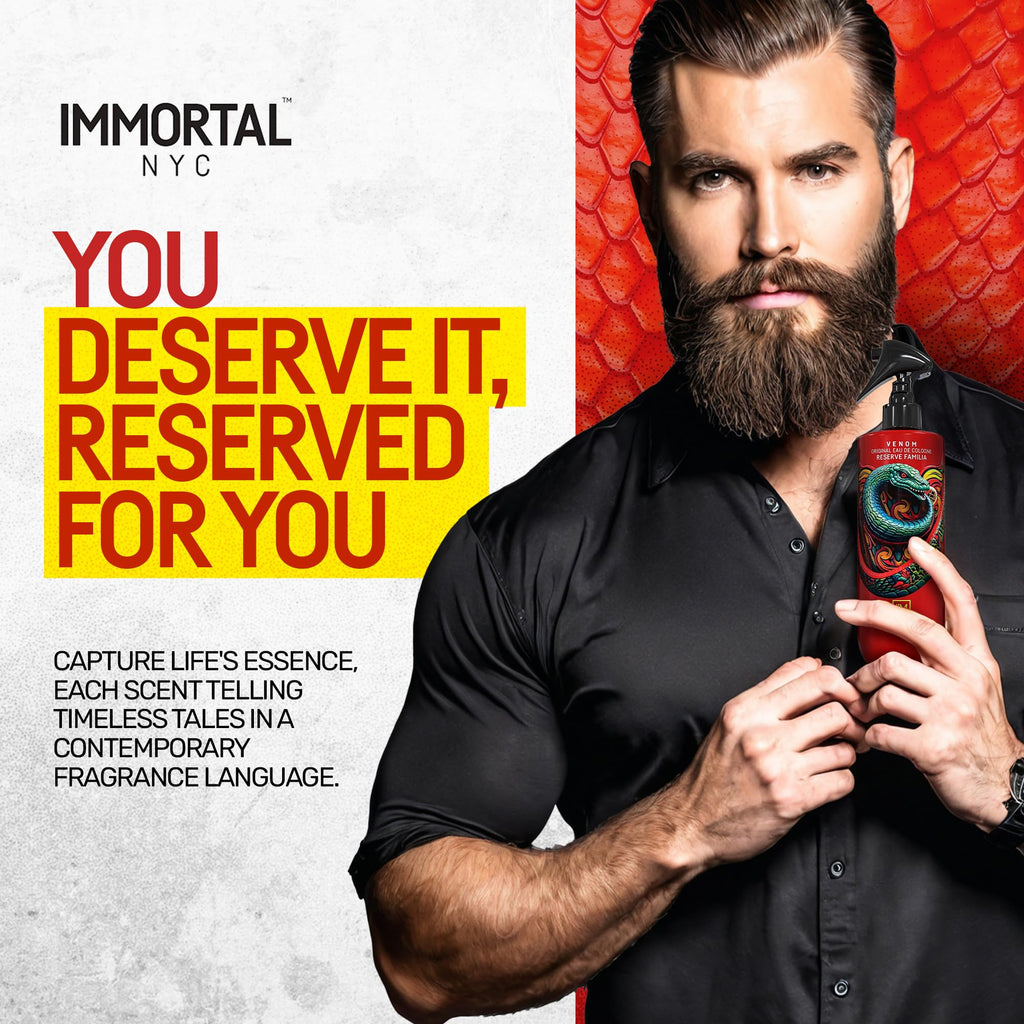 Immortal NYC Reserve New York, Aftershave Spray Body/Face Men's Cologne, 13.5 oz / 400 ml, Barbers, Softens Skin, Refreshes, Revitalizes and Relieves Face and Skin, Moisturizing Formula After Shaving